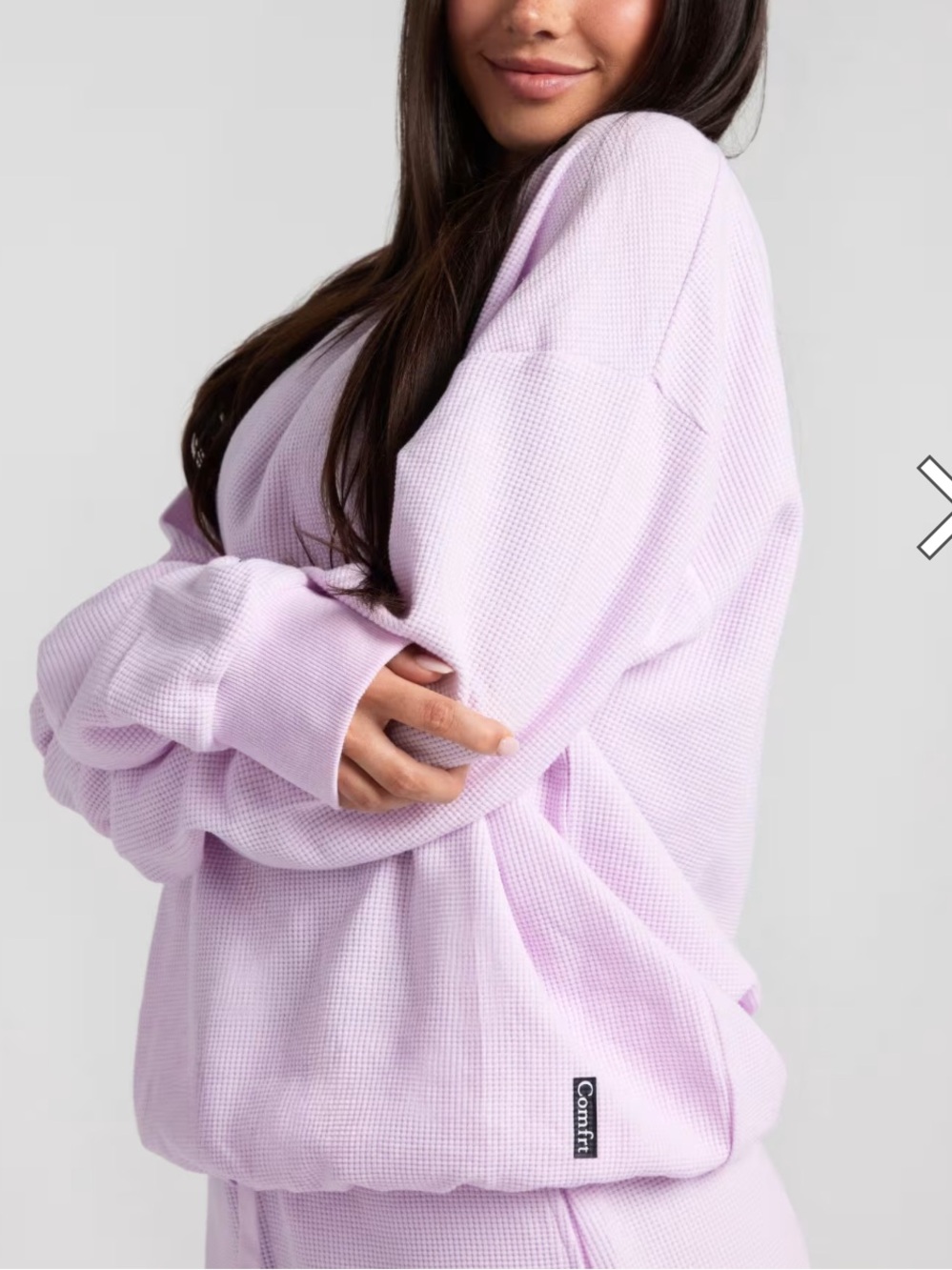 Comfrt waffle knit lounge set in limited edition Opal color. - Picture 12 of 15